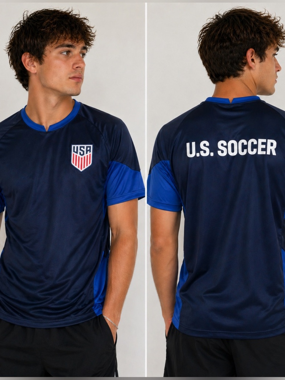 USA Soccer Blue Training Jersey Men’s Size XL